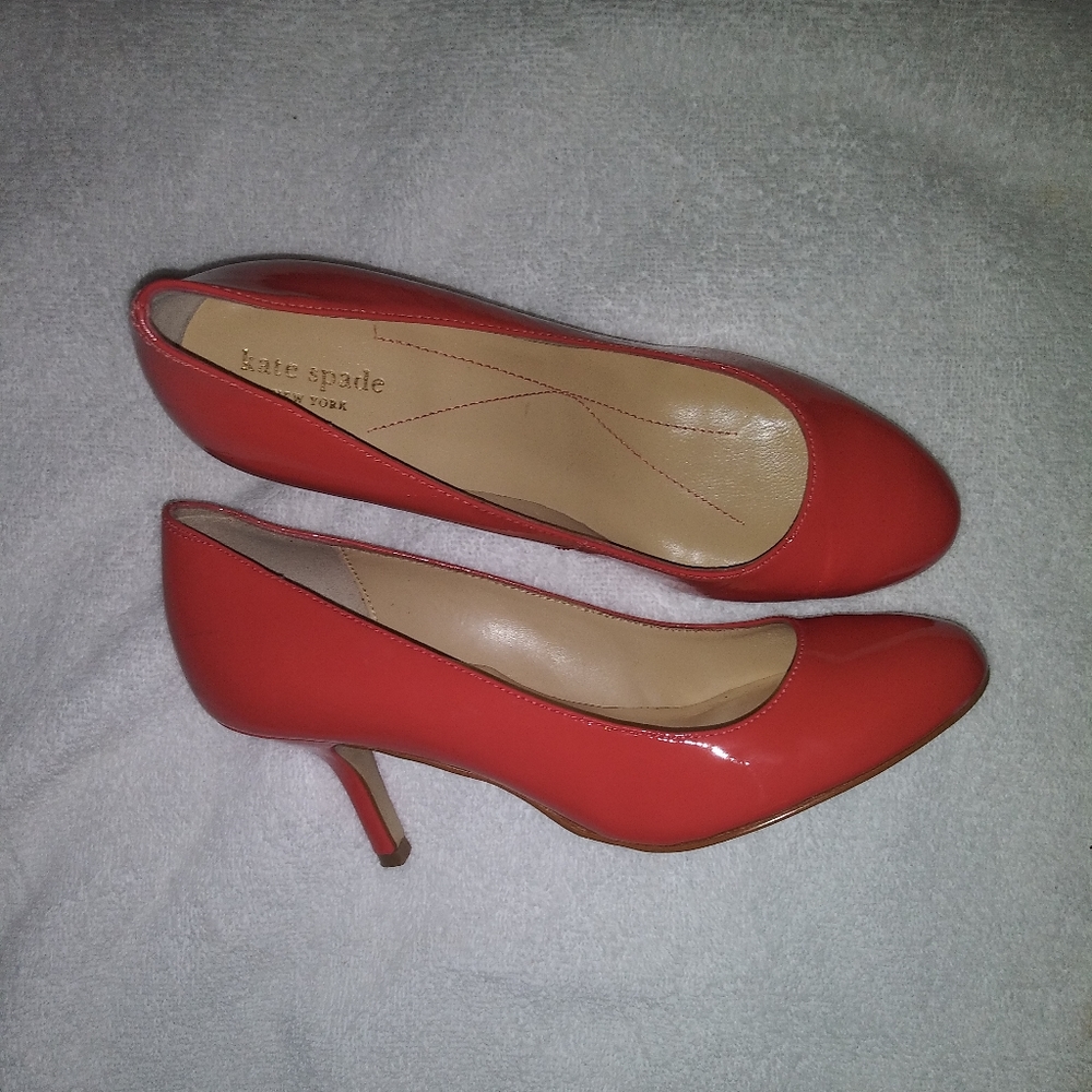 Kate Spade | Patent Leather Orange Pumps Size 6M